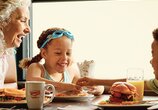 Family Eating Together at Denny's