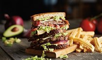 Bacon Avocado Club Burger Den 