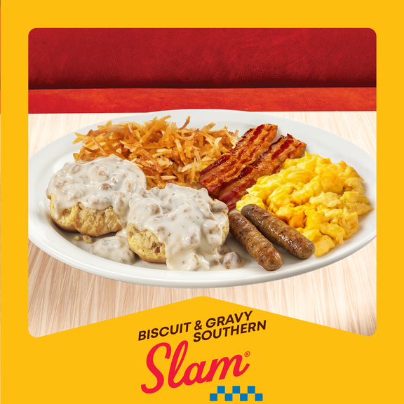 Denny's Biscuit and Gravy Southern Slam